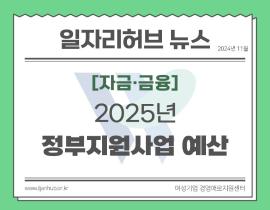 [썸네일이미지] 2025년도 정부지원사업(중소기업/소상공인) 예산