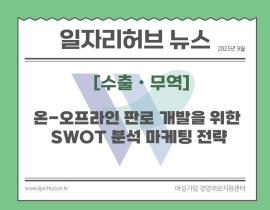 [썸네일이미지] 온-오프라인 판로 개발을 위한 SWOT 분석 마케팅 전략